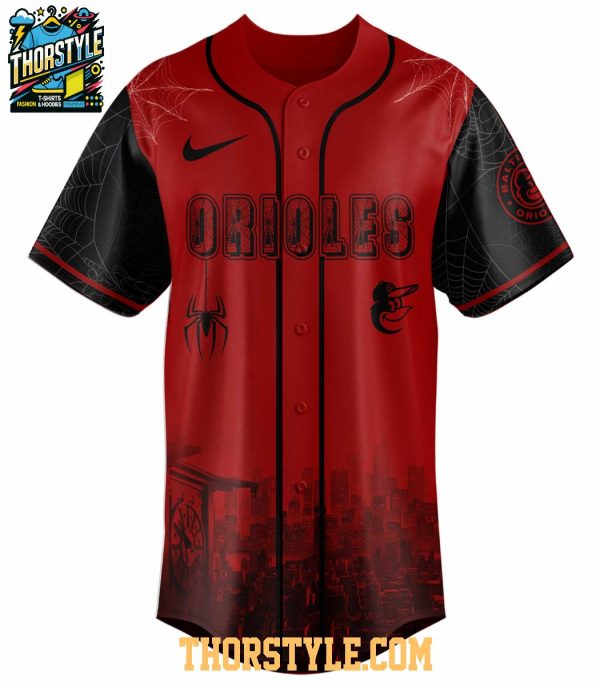 Baltimore Orioles Celebrating Spider Man Game Night 2025 Baseball Jersey