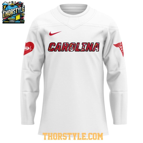 Carolina Hurricanes Nurses Appreciation Work Of Heart 2025 Hockey Jersey