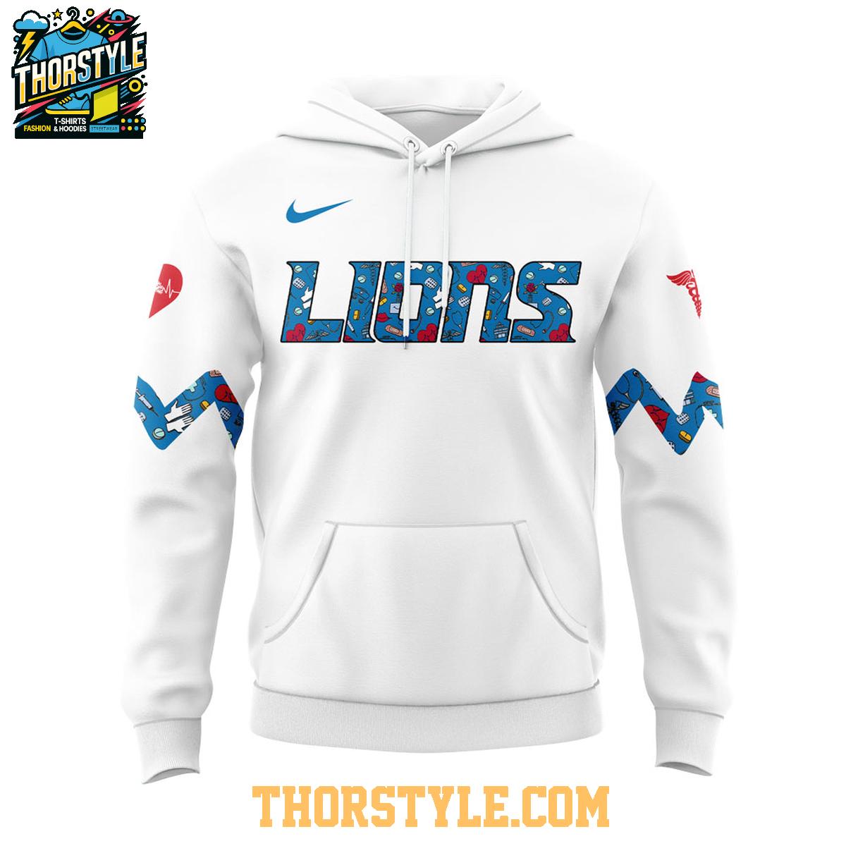 Detroit Lions 2025 Nurses Appreciation A Work Of Heart Hoodie T-Shirt Detroit Lions 2025 Nurses Appreciation A Work Of Heart Hoodie T-Shirt