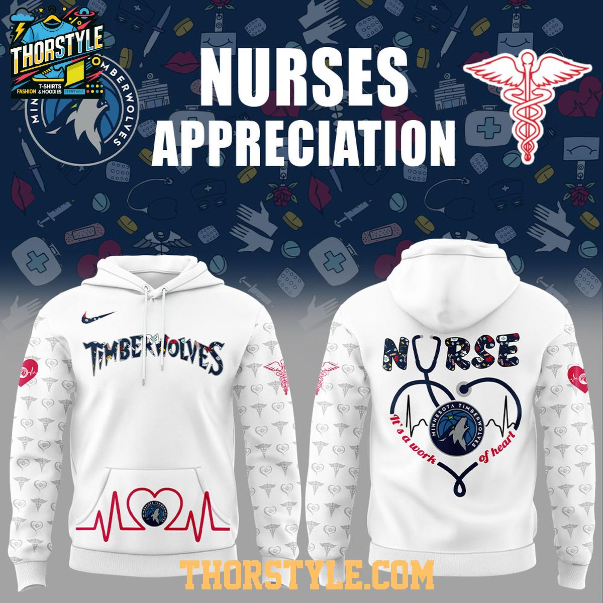 Minnesota Timberwolves Nurses Appreciation Night 2025 Hoodie T-Shirt Minnesota Timberwolves Nurses Appreciation Night 2025 Hoodie T-Shirt