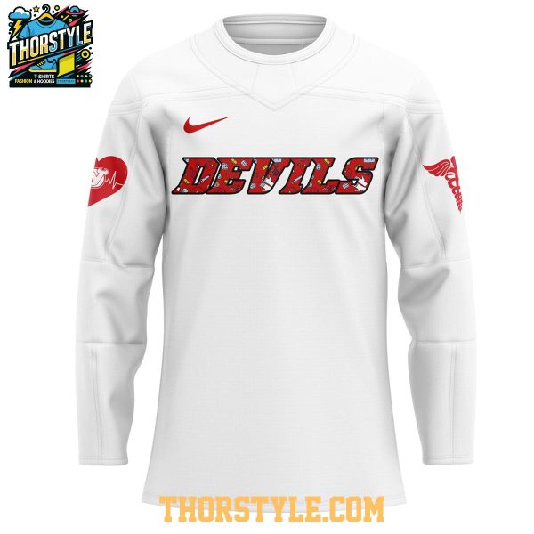 New Jersey Devils Nurses Appreciation Work Of Heart 2025 Hockey Jersey