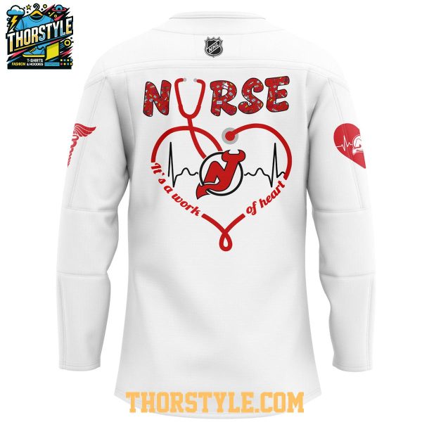 New Jersey Devils Nurses Appreciation Work Of Heart 2025 Hockey Jersey