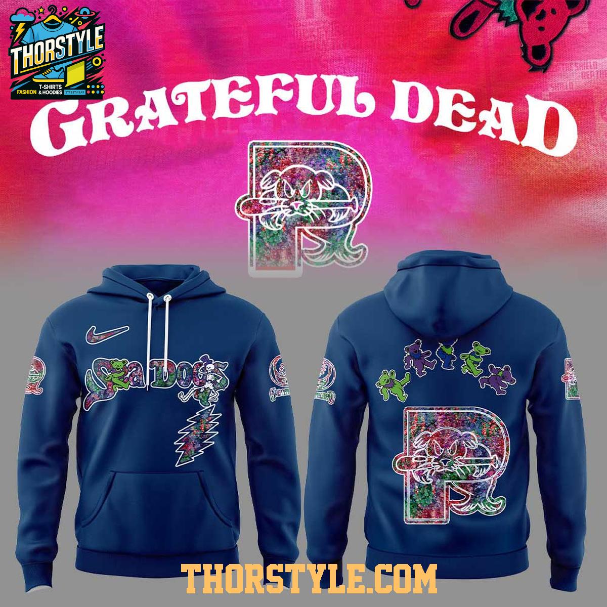 Portland Sea Dogs 2025 Grateful Dead 60th Anniversary Hoodie T-Shirt Portland Sea Dogs 2025 Grateful Dead 60th Anniversary Hoodie T-Shirt