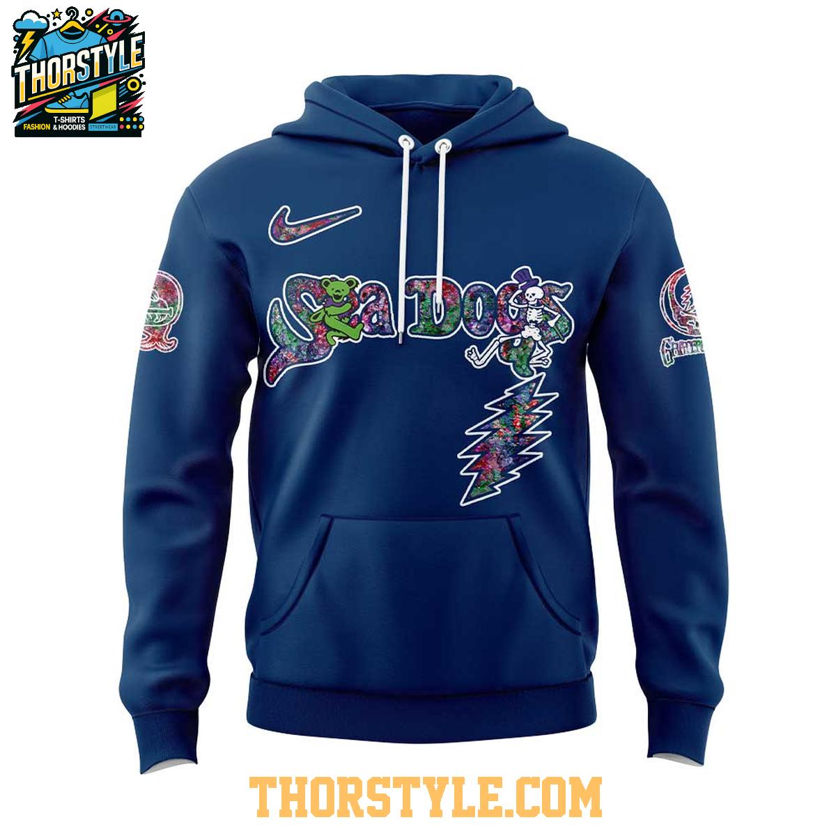 Portland Sea Dogs 2025 Grateful Dead 60th Anniversary Hoodie T-Shirt Portland Sea Dogs 2025 Grateful Dead 60th Anniversary Hoodie T-Shirt