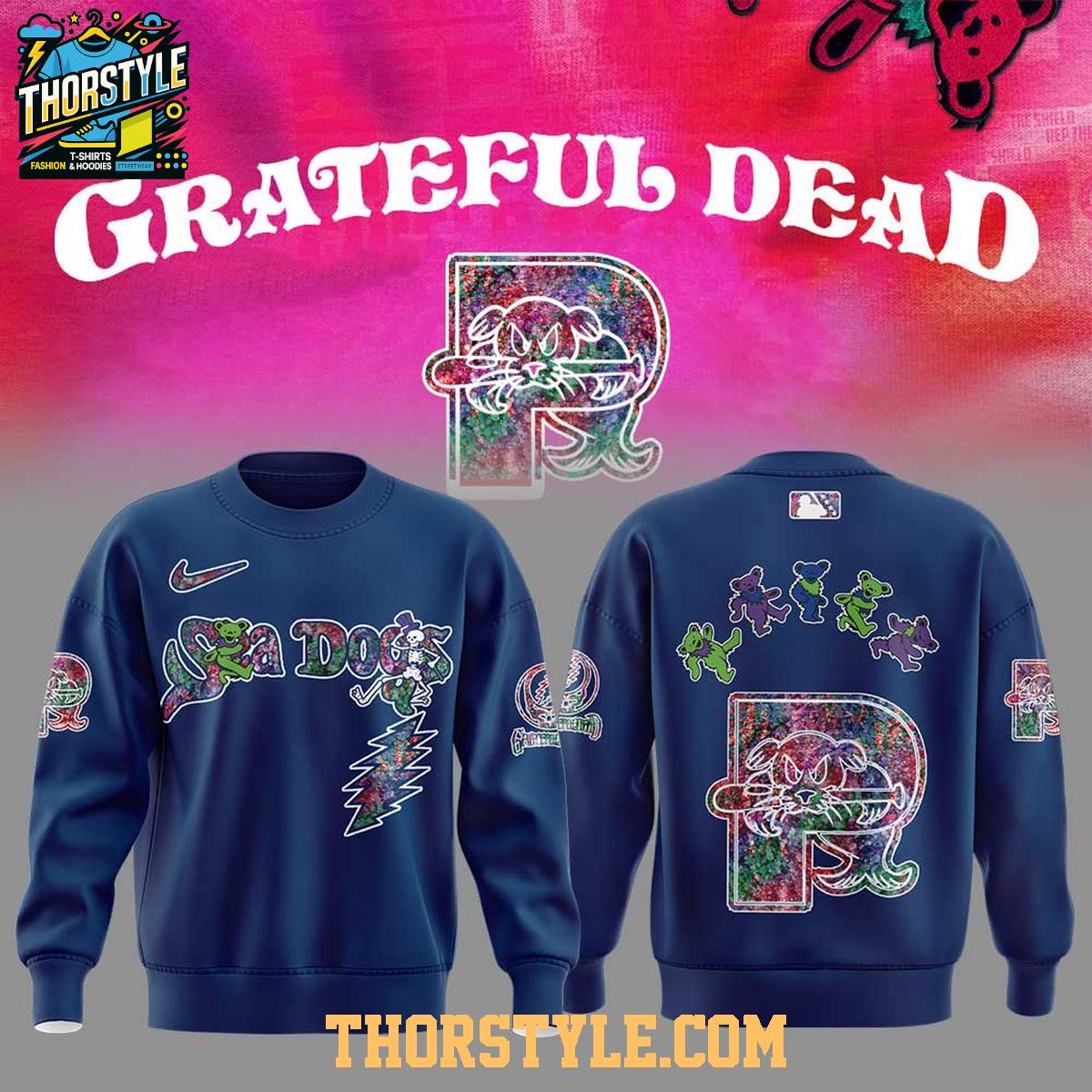 Portland Sea Dogs 2025 Grateful Dead 60th Anniversary Hoodie T-Shirt Portland Sea Dogs 2025 Grateful Dead 60th Anniversary Hoodie T-Shirt