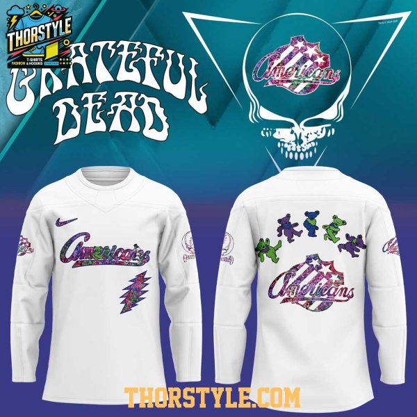 Rochester Americans Grateful Dead Night Celebration 2025 Hockey Jersey