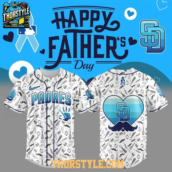 San Diego Padres Happy Father’s Day 2025 Family Baseball Jersey