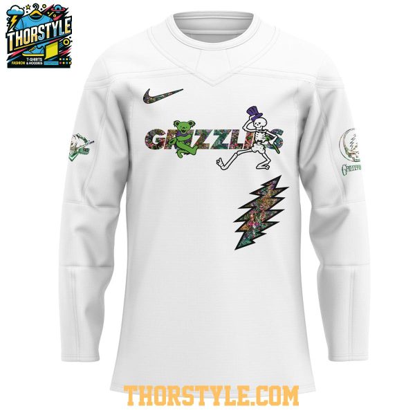 Utah Grizzlies Grateful Dead Night Celebration 2025 Hockey Jersey
