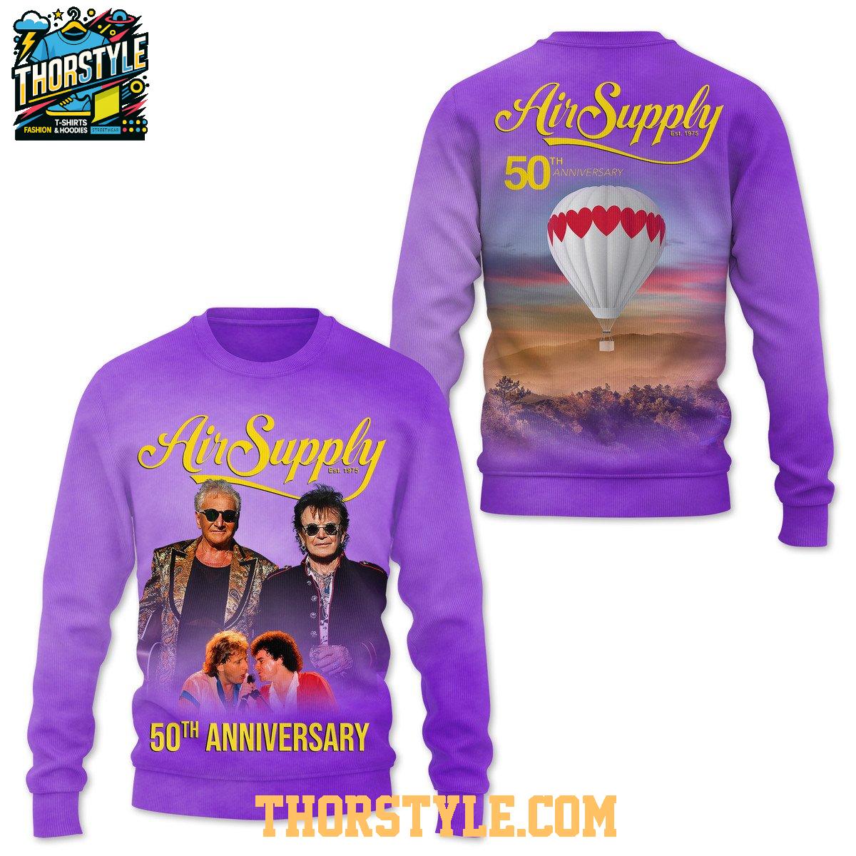 Air Supply Celebrating 50th Anniversary 1975-2025 Hoodie T-Shirt Air Supply Celebrating 50th Anniversary 1975-2025 Hoodie T-Shirt
