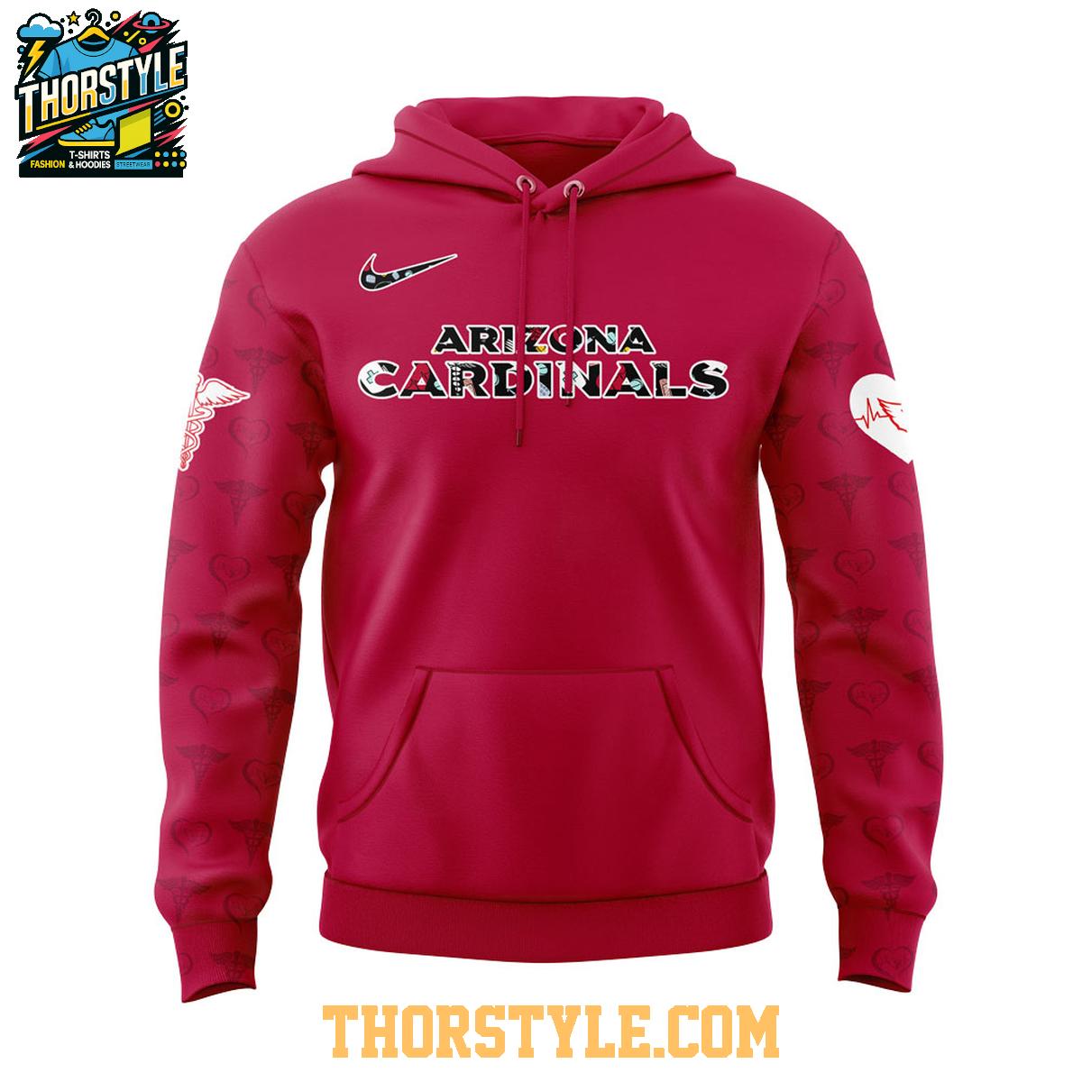 Arizona Cardinals Nurses Appreciation 2025 Work Of Heart Hoodie T-Shirt Arizona Cardinals Nurses Appreciation 2025 Work Of Heart Hoodie T-Shirt