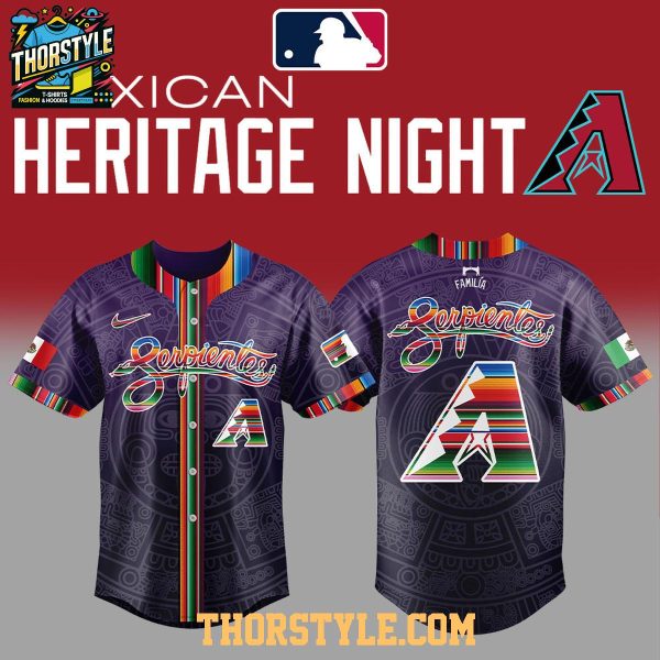 Arizona Diamondbacks Mexican Heritage Familia 2025 Personalized Baseball Jersey