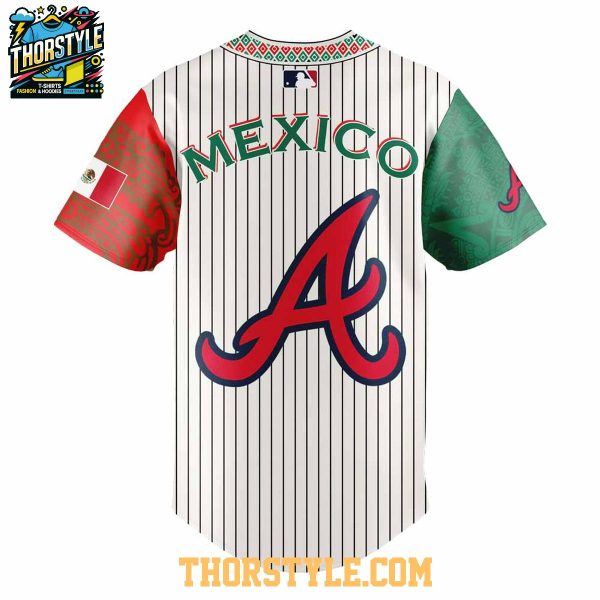 Atlanta Braves Mexican Heritage Night Striped Edition 2025 Baseball Jersey