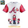 Atlanta Braves Snoopy Happy Fathers Day Peanuts 2025 Baseball Jersey