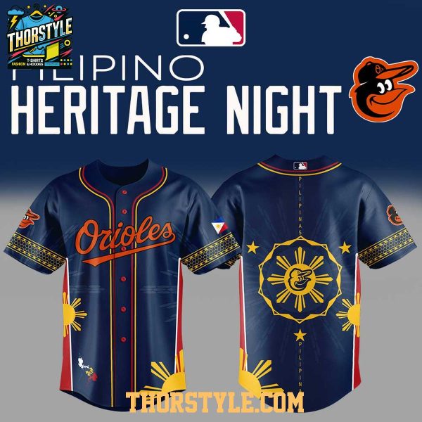 Baltimore Orioles Filipino Heritage Night 2025 Celebration Baseball Jersey