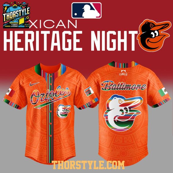 Baltimore Orioles Mexican Heritage Familia 2025 Personalized Baseball Jersey