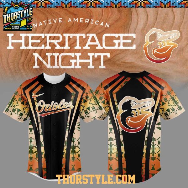 Baltimore Orioles This Is Native American Heritage 2025 Baseball Jersey