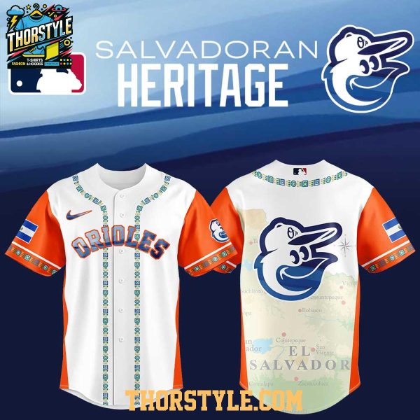 Baltimore Orioles Traditional Salvadoran El Salvador Heritage 2025 Baseball Jersey