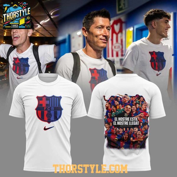 Barcelona Champions La Liga 2025 El Nostre Estil El Nostre Llegat Hoodie T-Shirt