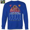Barcelona La Liga 2025 Champions Mes Que Un Club Barca T Shirt