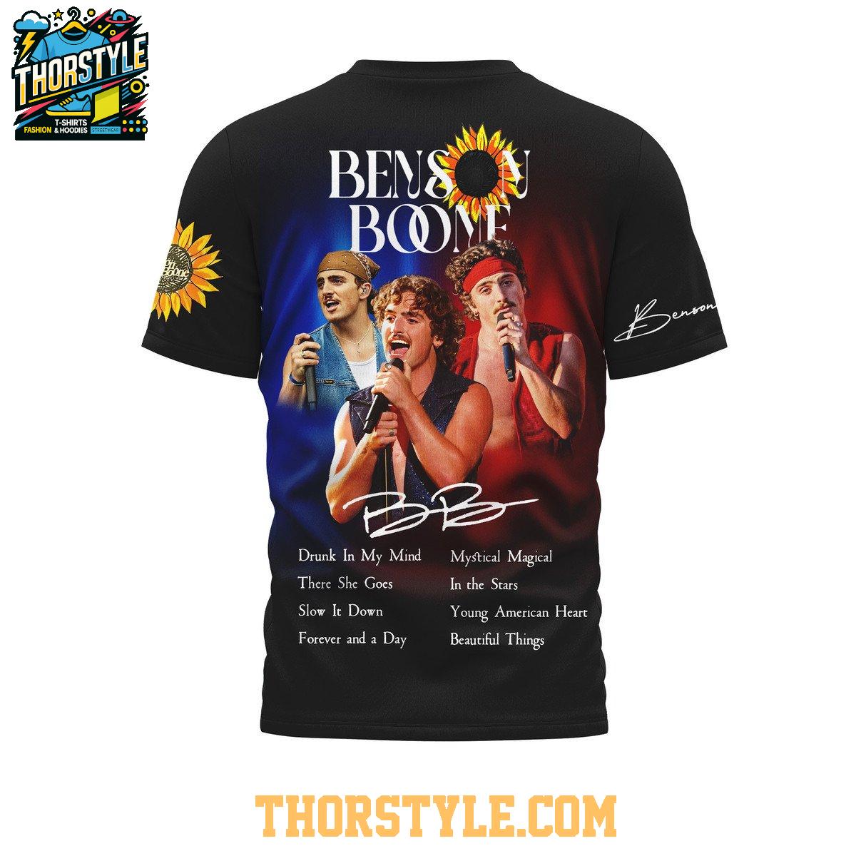 Benson Boone American Heart Tour 2025 Flower Boy Hoodie T-Shirt Benson Boone American Heart Tour 2025 Flower Boy Hoodie T-Shirt
