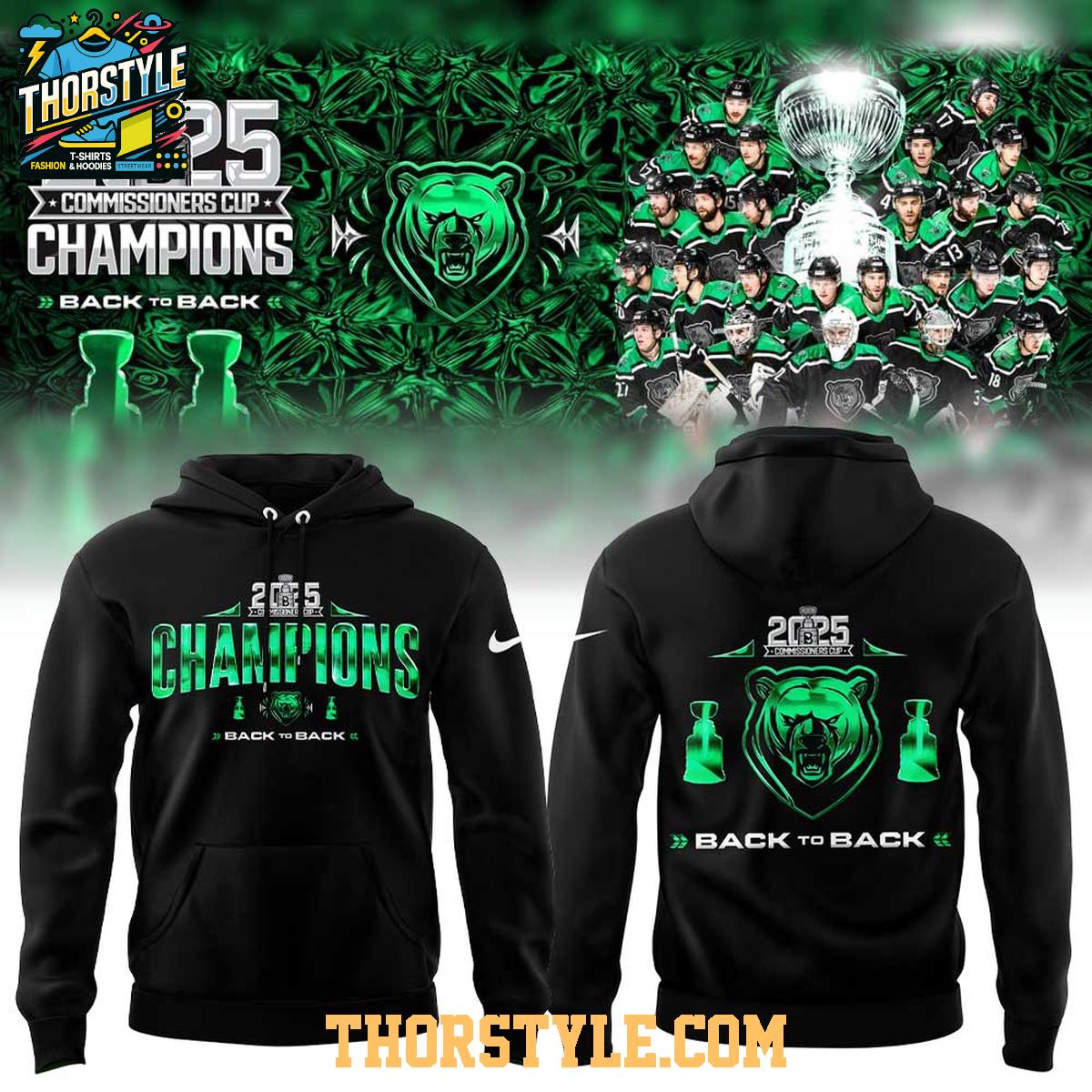 Binghamton Black Bears Celebrating 2025 Commissioner’s Cup Finals Hoodie T-Shirt Binghamton Black Bears Celebrating 2025 Commissioner’s Cup Finals Hoodie T-Shirt