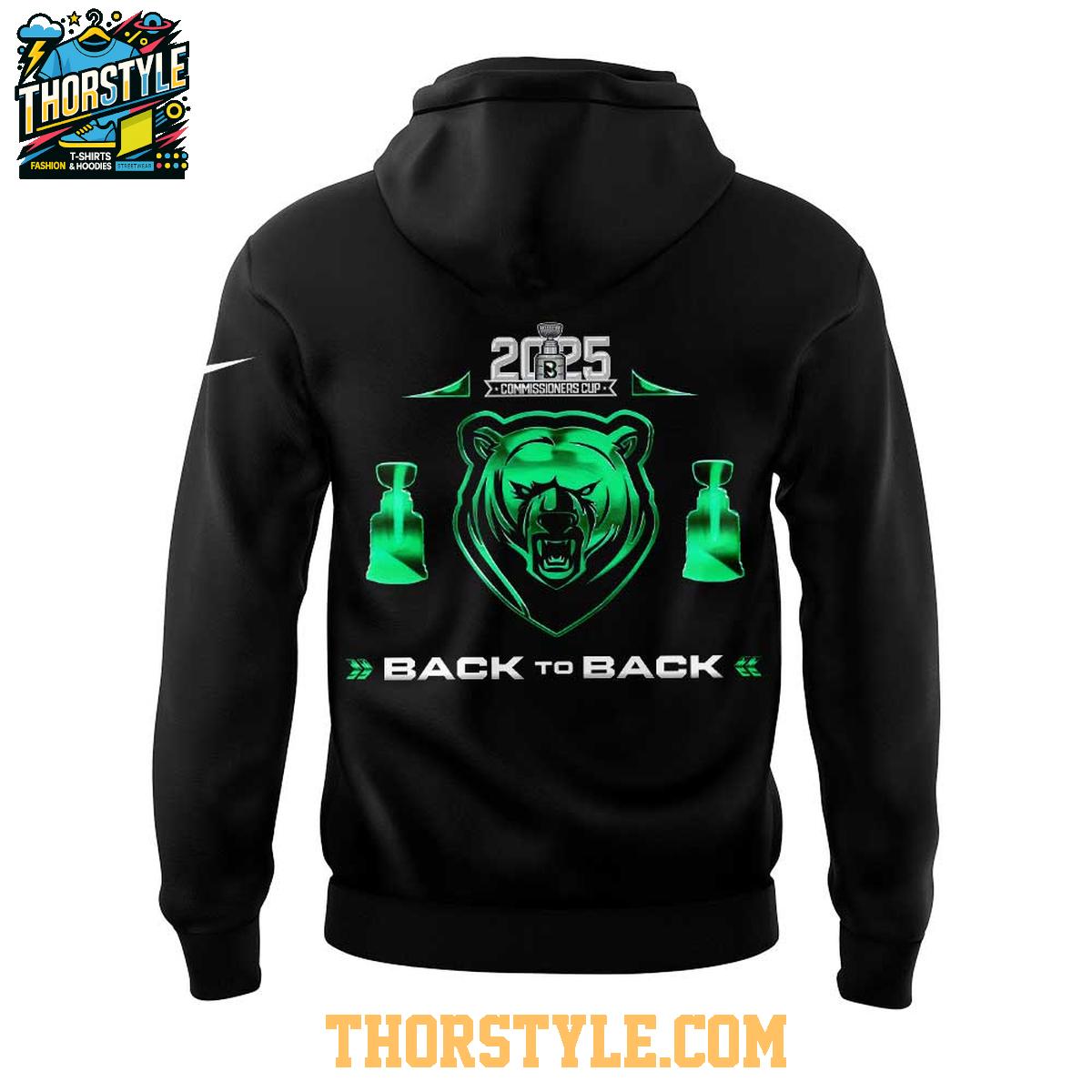 Binghamton Black Bears Celebrating 2025 Commissioner’s Cup Finals Hoodie T-Shirt Binghamton Black Bears Celebrating 2025 Commissioner’s Cup Finals Hoodie T-Shirt
