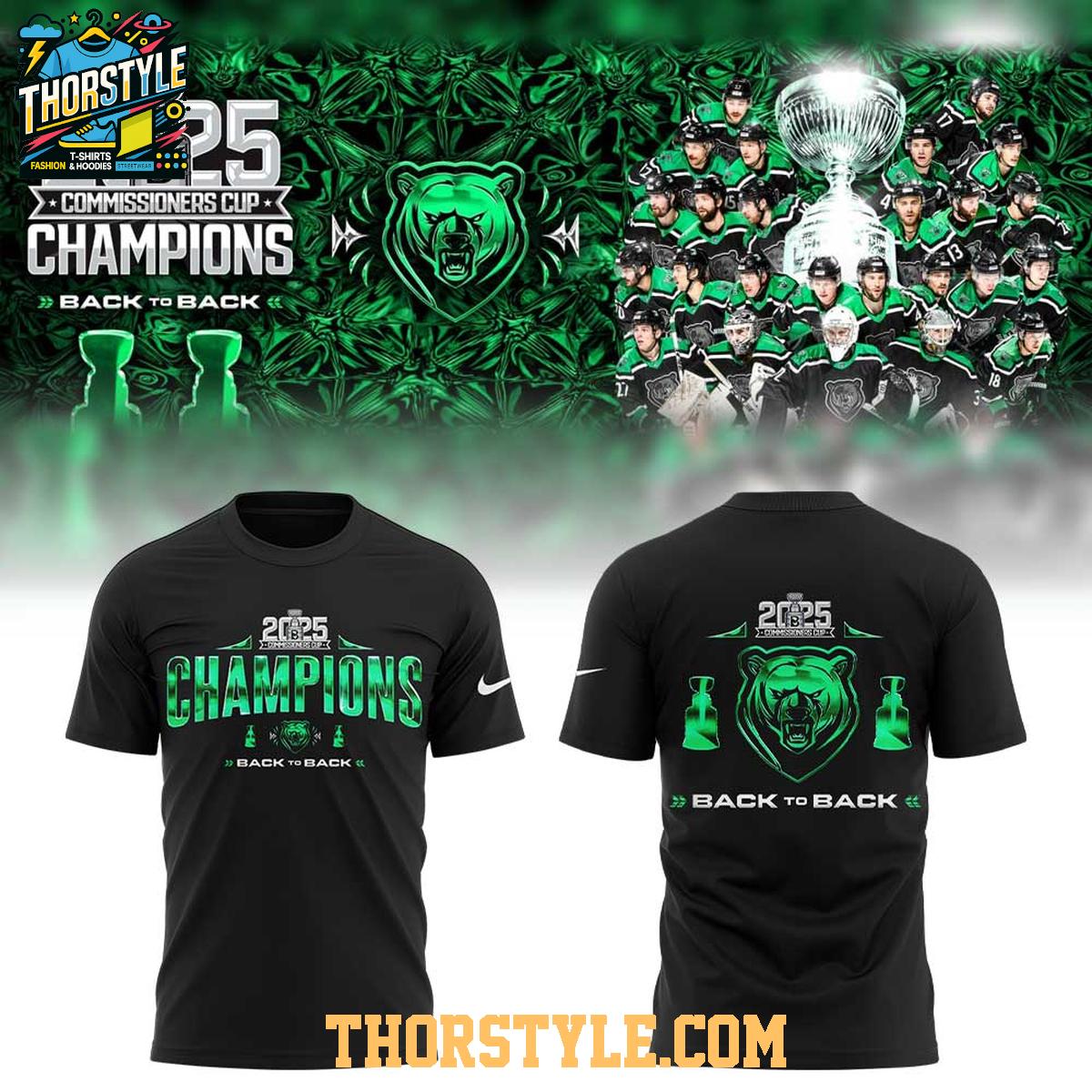 Binghamton Black Bears Celebrating 2025 Commissioner’s Cup Finals Hoodie T-Shirt Binghamton Black Bears Celebrating 2025 Commissioner’s Cup Finals Hoodie T-Shirt