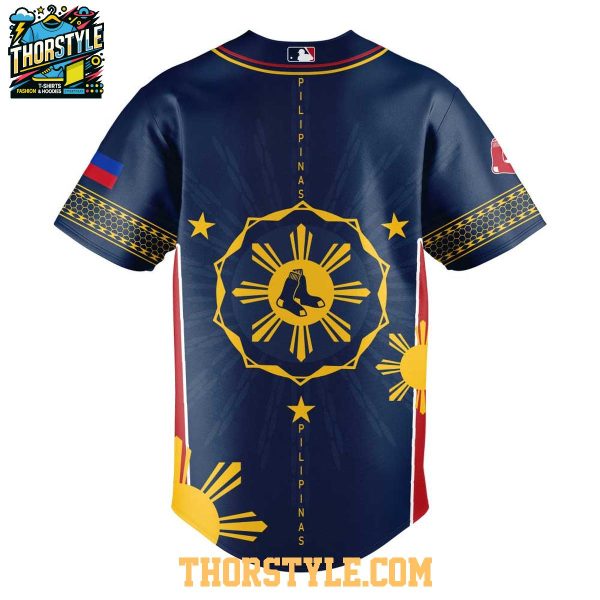 Boston Red Sox Filipino Heritage Night 2025 Celebration Baseball Jersey