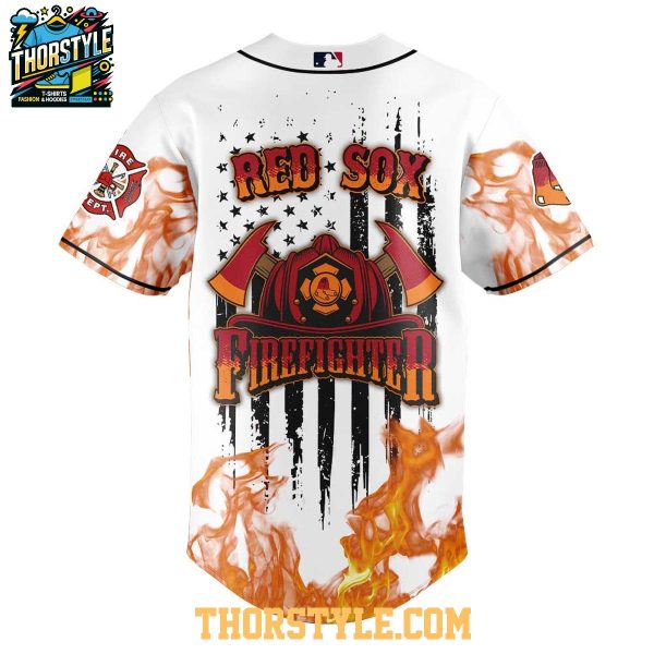 Boston Red Sox Firefighter Appreciation 2025 Fire Dept. Baseball Jersey