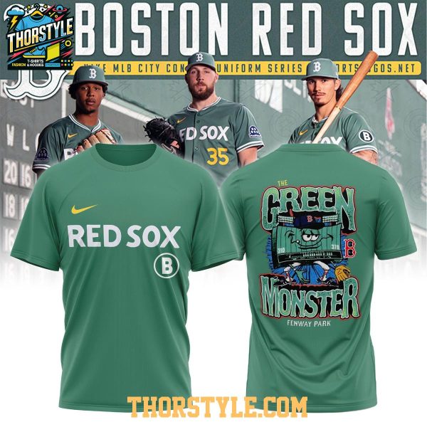 Boston Red Sox The Green Monster Fenway Park 2025 Hoodie T-Shirt