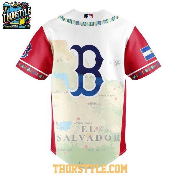 Boston Red Sox Traditional Salvadoran El Salvador Heritage 2025 Baseball Jersey