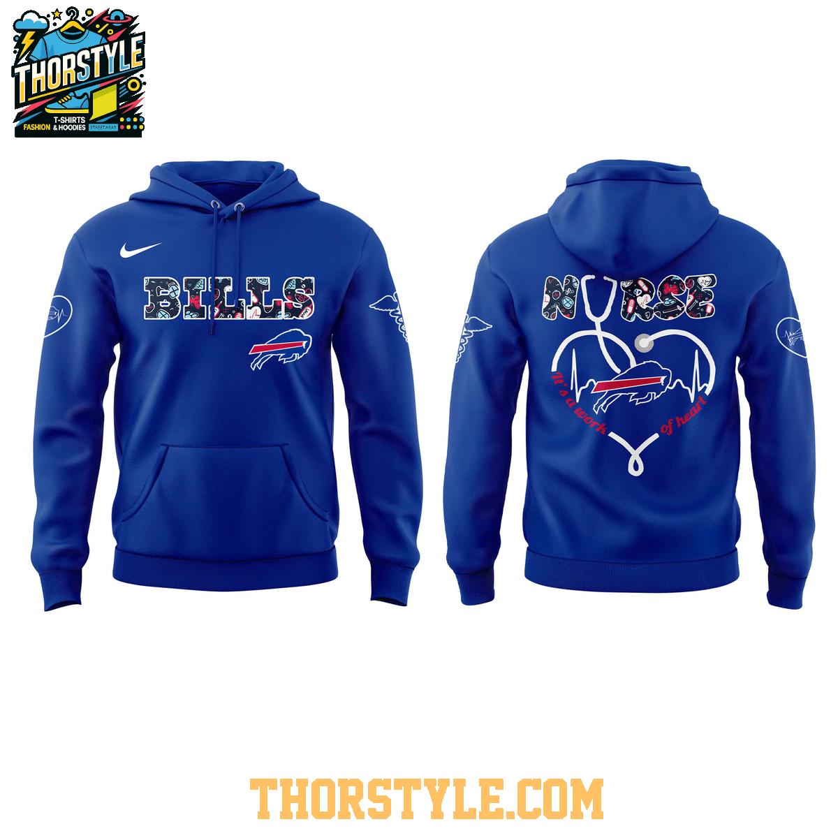 Buffalo Bills Night Nurses Appreciation Work Of Heart 2025 Hoodie T-Shirt Buffalo Bills Night Nurses Appreciation Work Of Heart 2025 Hoodie T-Shirt