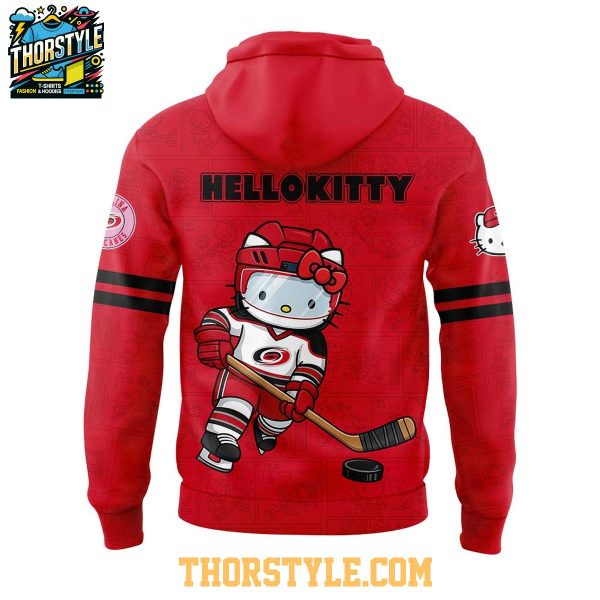 Carolina Hurricanes Hello Kitty 2025 Celebrating 50th Anniversary Hoodie T-Shirt