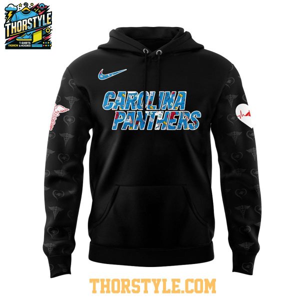 Carolina Panthers Nurses Appreciation 2025 Work Of Heart Hoodie T-Shirt