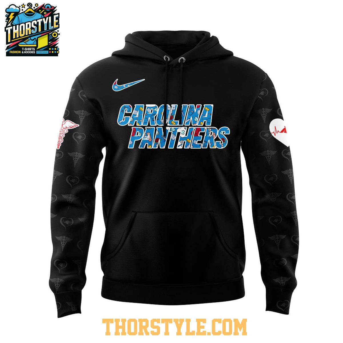 Carolina Panthers Nurses Appreciation 2025 Work Of Heart Hoodie T-Shirt Carolina Panthers Nurses Appreciation 2025 Work Of Heart Hoodie T-Shirt
