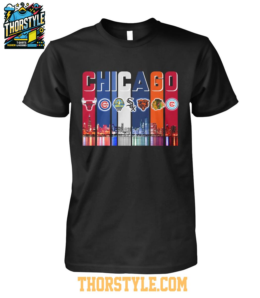 Chicago Cubs Chicago Bulls White Sox Proud City Of Champions Tshirt Chicago Cubs Chicago Bulls White Sox Proud City Of Champions Tshirt