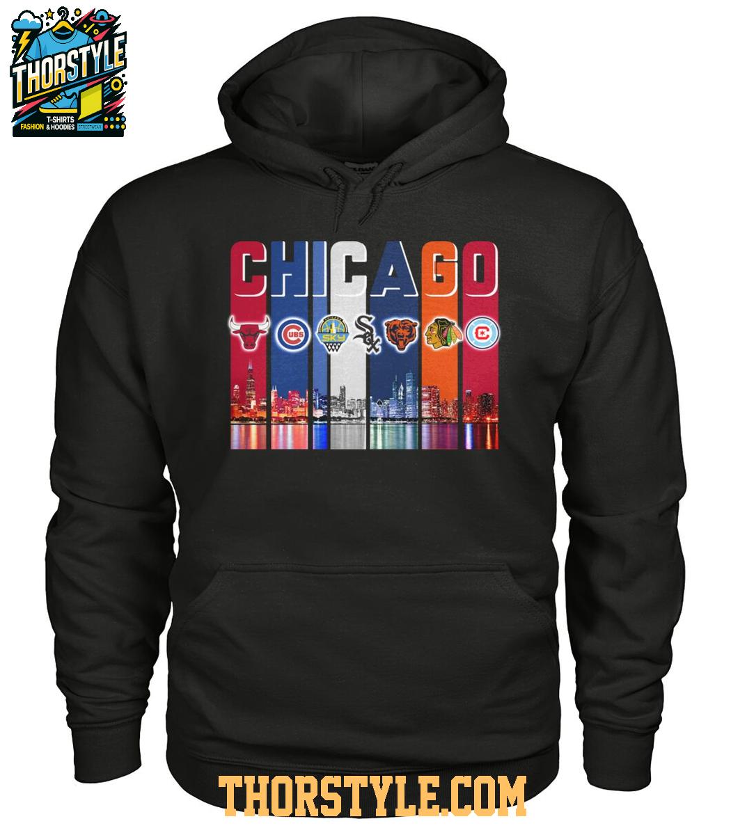 Chicago Cubs Chicago Bulls White Sox Proud City Of Champions Tshirt Chicago Cubs Chicago Bulls White Sox Proud City Of Champions Tshirt