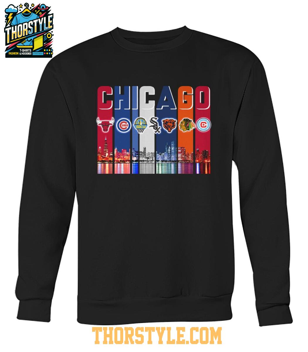 Chicago Cubs Chicago Bulls White Sox Proud City Of Champions Tshirt Chicago Cubs Chicago Bulls White Sox Proud City Of Champions Tshirt