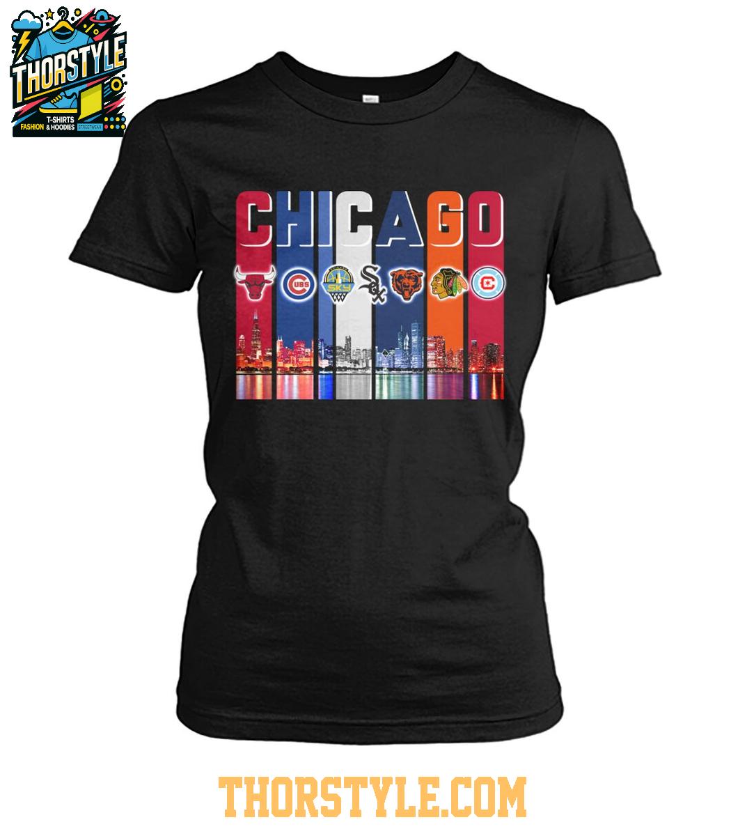 Chicago Cubs Chicago Bulls White Sox Proud City Of Champions Tshirt Chicago Cubs Chicago Bulls White Sox Proud City Of Champions Tshirt