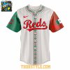 Cincinnati Reds Mexico 2025 Mexican Heritage Night Striped Baseball Jersey