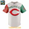 Cincinnati Reds Mexico 2025 Mexican Heritage Night Striped Baseball Jersey