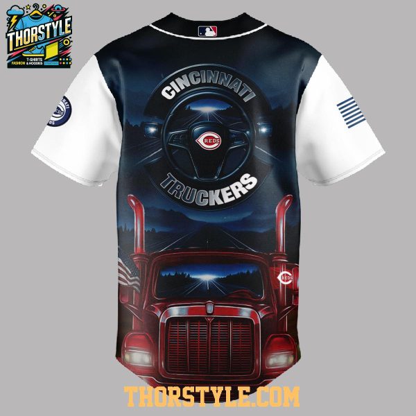 Cincinnati Reds Nation Truck Driver Appreciation 2025 Proud Baseball Jersey