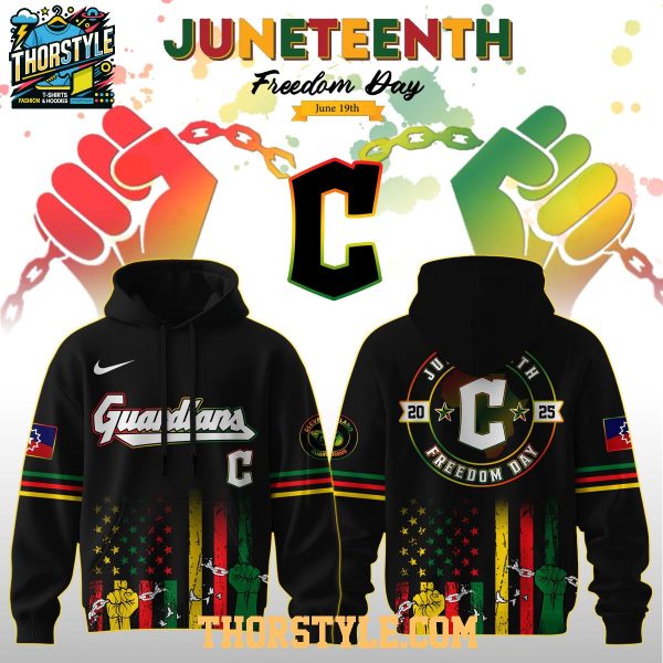 Cleveland Guardians Celebrating Juneteenth Freedom Day 2025 Hoodie T-Shirt
