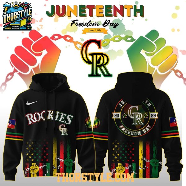 Colorado Rockies Celebrating Juneteenth Freedom Day 2025 Hoodie T-Shirt