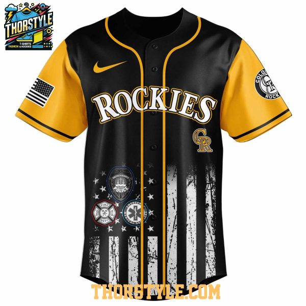 Colorado Rockies MLB Fire Dept Honor 2025 First Responders Night Baseball Jersey