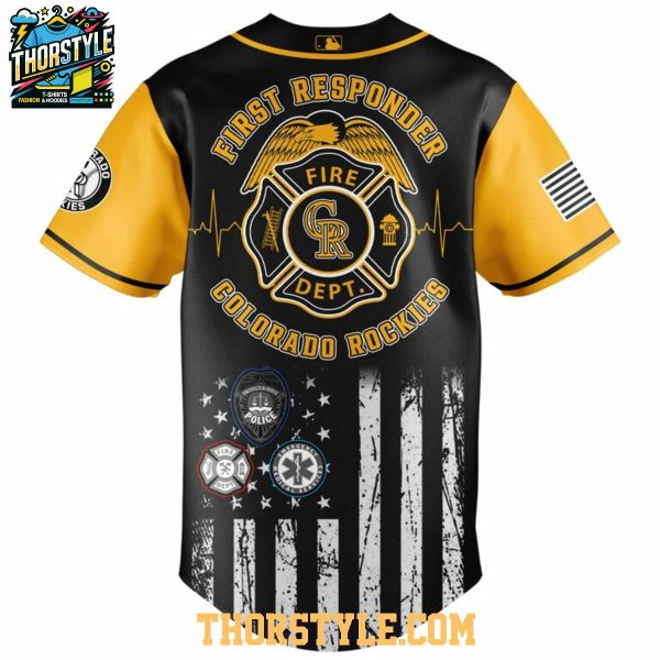 Colorado Rockies MLB Fire Dept Honor 2025 First Responders Night Baseball Jersey