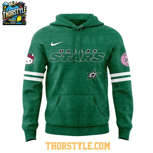 Dallas Stars Hello Kitty 2025 Celebrating 50th Anniversary Hoodie T-Shirt
