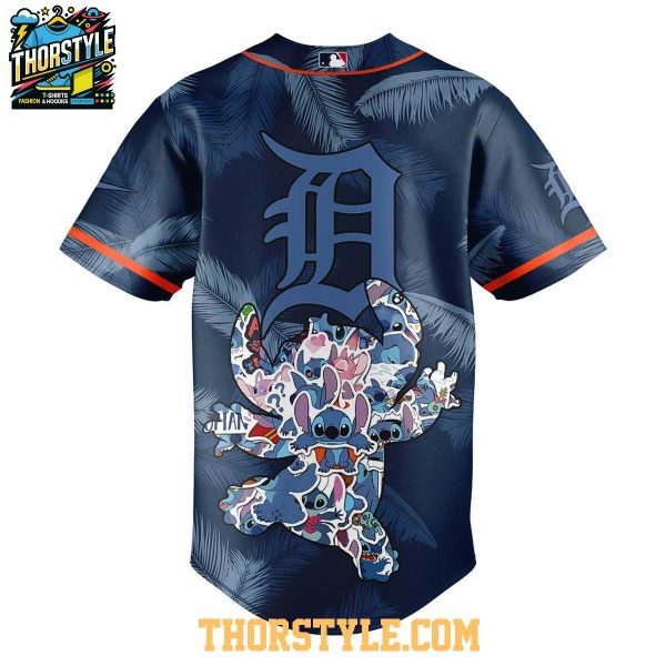 Detroit Tigers 2025 Lilo And Stitch Ohana Means Family Baseball Jersey