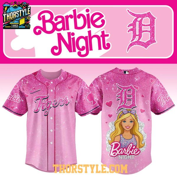 Detroit Tigers Barbie Night 2025 Be One Team Let’s Celebrate Baseball Jersey