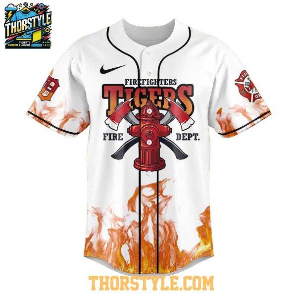 Detroit Tigers Firefighter Appreciation 2025 Fire Dept. Baseball Jersey